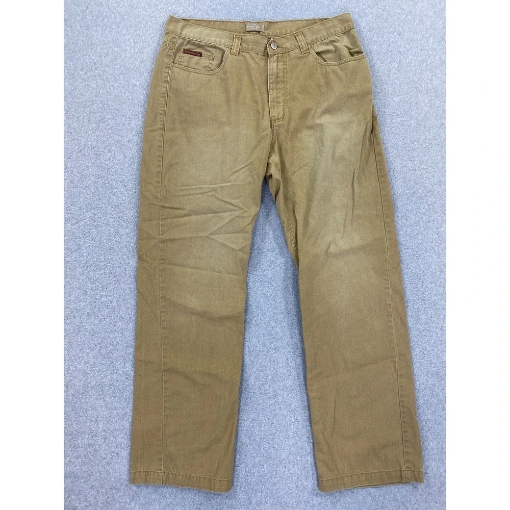 The Territory Ahead Mens Size 36x32 (34x31) Tan Brown Durable Cotton Jeans Pants